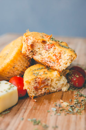 Crispy Parmesan Zucchini Potato Muffins